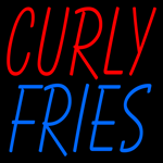 Custom Curly Fries Neon Sign 1