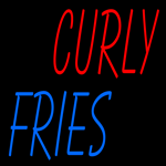 Custom Curly Fries Neon Sign 2