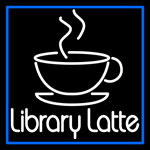 Custom Library Latte Neon Sign 2