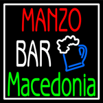 Custom Manzo Bar Macedonia Neon Sign 4