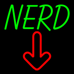 Custom Nerd Arrow Neon Sign 3