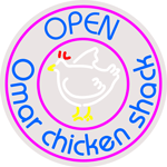 Custom Open Omar Chicken Shack Neon Sign 1