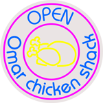 Custom Open Omar Chicken Shack Neon Sign 2