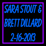 Custom Sara Stout Brett Dillard Neon Sign 2
