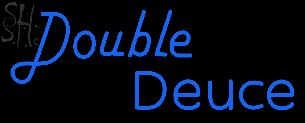 double deuce neon sign