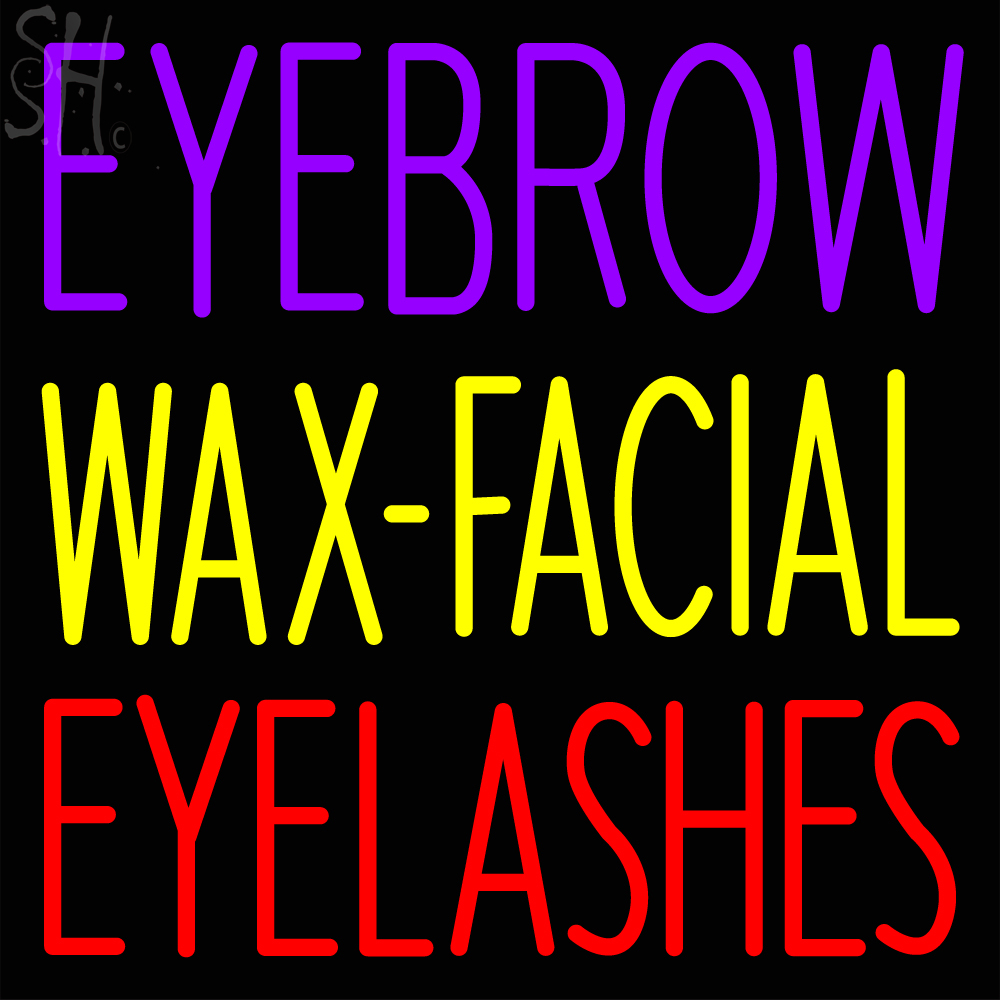 Custom Eyebrow Wax Facial Eyelashes Neon Sign Neon Light Custom Neon  Light