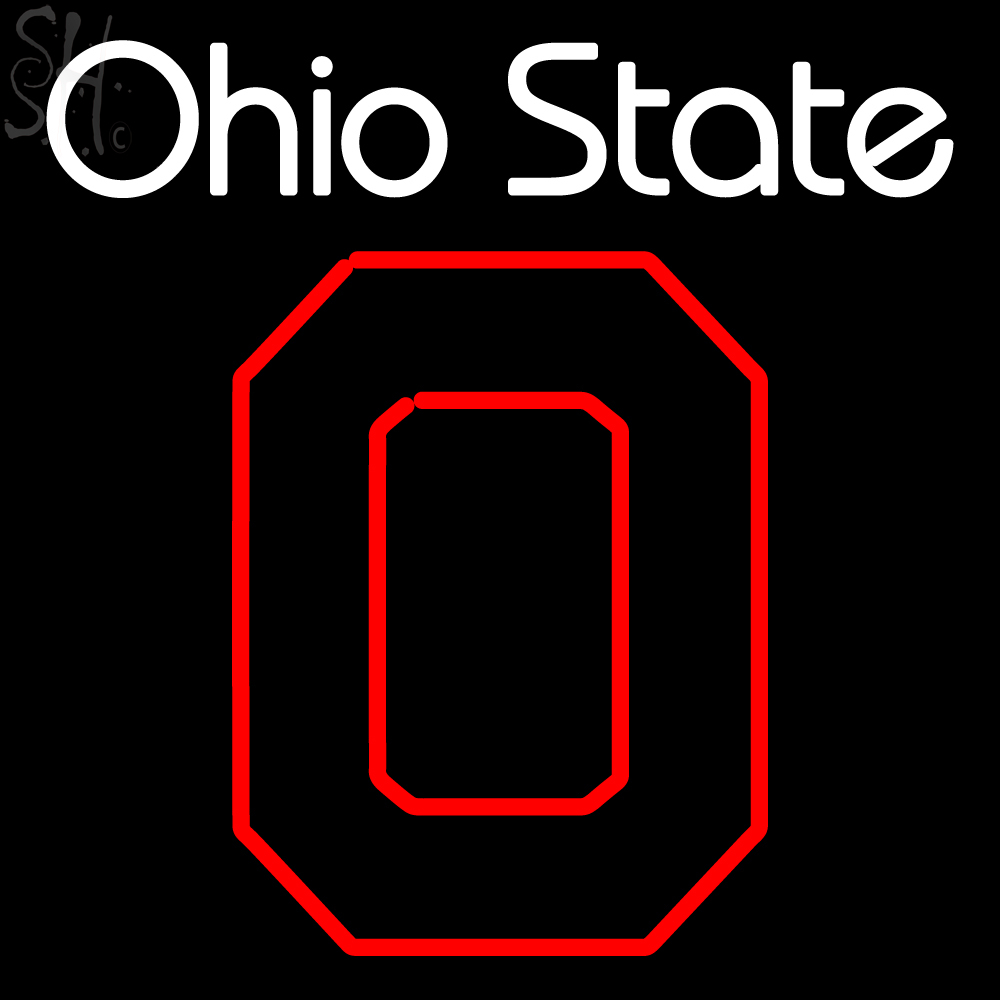 ohio state buckeyes neon light