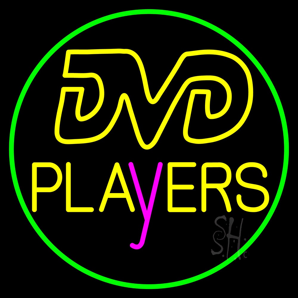 Dvd Players 2 Neon Sign | Music Neon Signs | Neon Light