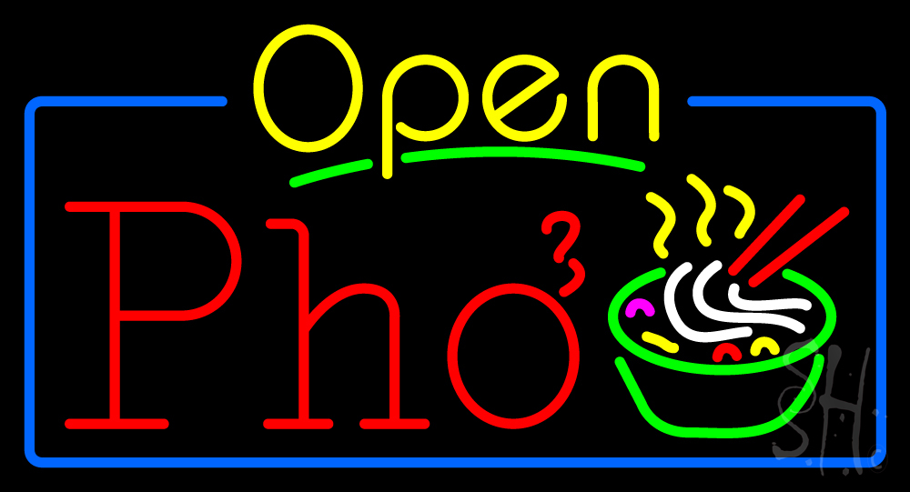 pho neon sign