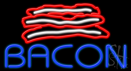 bacon neon sign