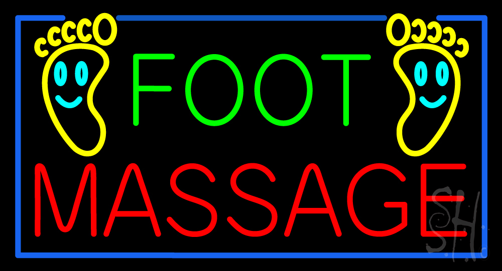 Foot Massage Neon Sign Spa Neon Signs Neon Light