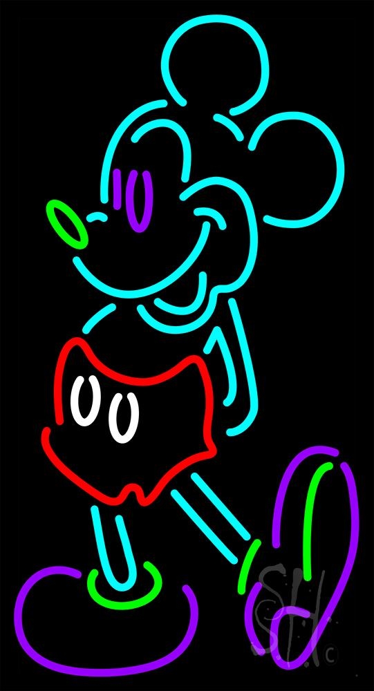 Mickey Mouse Neon Sign | Retro Neon Signs | Neon Light