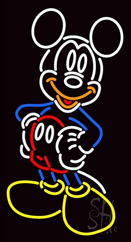 neon mickey light