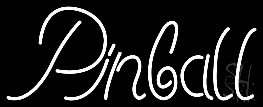 Cursive Letter Pinball 1 Neon Sign | Games Neon Signs | Neon Light