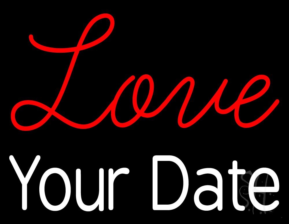 Custom Name Date Wedding Neon Sign Custom Neon Signs