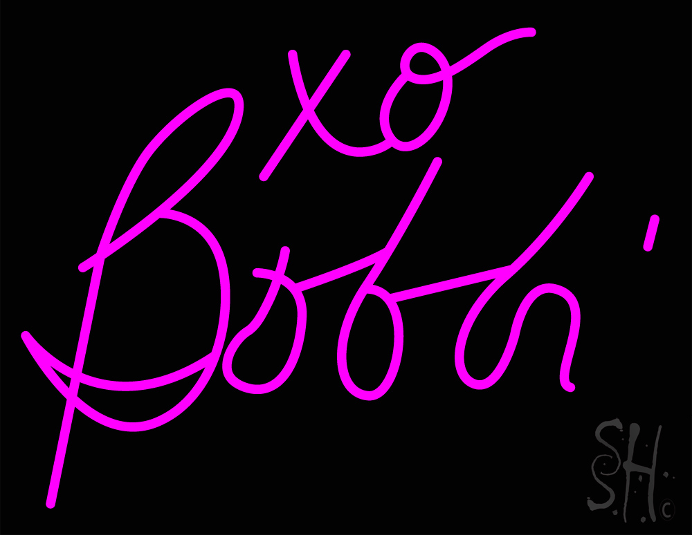 Xo Booth Neon Sign Business Neon Signs Neon Light