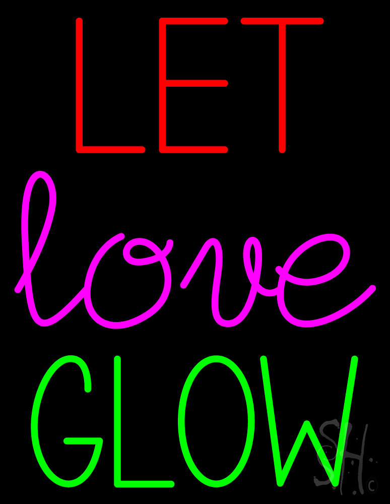 Let Love Glow étiquette x20