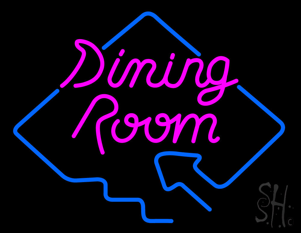 neon sign for dining room