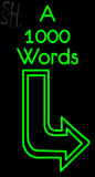 Custom A Thousands Words Neon Sign 5