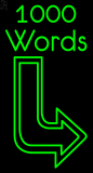 Custom Thousands Words Neon Sign 7
