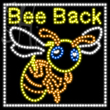 Custom Bee Back Outdoor Neon Sign 3
