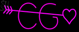 Custom C G Heart Neon Sign 4