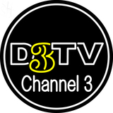 Custom D3tv Channel 3 Neon Sign 2