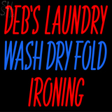 Custom Deb Wash Dry Fold Ironing Neon Sign 5