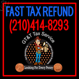 Custom Fast Tax Refund 210 414 8293 Gtandt Tax Service Neon Sign 5