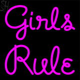Custom Girls Rule Neon Sign 2