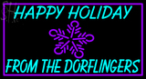 Custom Happy Holiday From The Dorflingers Neon Sign 3