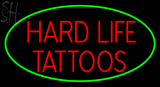 Custom Hard Life Tattoos Neon Sign 3