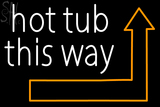 Custom Hot Tub This Way Neon Sign 1