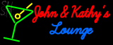 Custom John And Kathy Martini Glass Logo Neon Sign 5