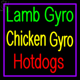 Custom Lamb Giro Chicken Gyro Hotdogs Neon Sign 8