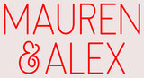 Custom Mauren And Alex Neon Sign 2
