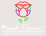 Custom Mwah Flowers Logo Neon Sign 8