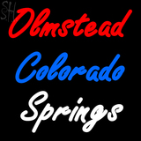 Custom Olmstead Colorado Springs Neon Sign 1