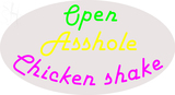 Custom Open Asshole Neon Sign 1
