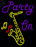 Custom Party On Saxophone Neon Sign 3