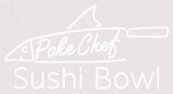 Custom Poke Chefc Sushi Bowl Neon Sing 1