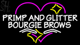 Custom Primp And Glitter Bourgie Brows Neon Sign 13