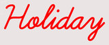 Custom Red Holiday Neon Sign 1