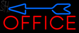 Custom Red Office With Arrow Neon Sign 1