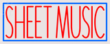 Custom Sheet Music Neon Sign 1