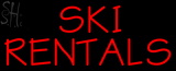 Custom Ski Rentals Neon Sign 1