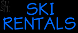 Custom Ski Rentals Neon Sign 2