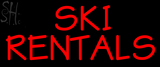 Custom Ski Rentals Neon Sign 3