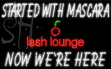 Custom Started With mascara Now I Cherry Lash Lounge Neon Sign 5
