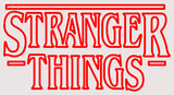 Stranger Things Clear Backing Neon Sign